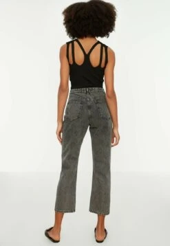 Trendyol Jeansy Bootcut - Gray -Ulla Popken Sklep 99f945c2cb2c4eb79e483a00f1020189