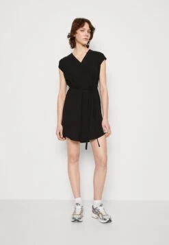 Vila VIJOSA BELT DRESS - Sukienka Letnia - Black
