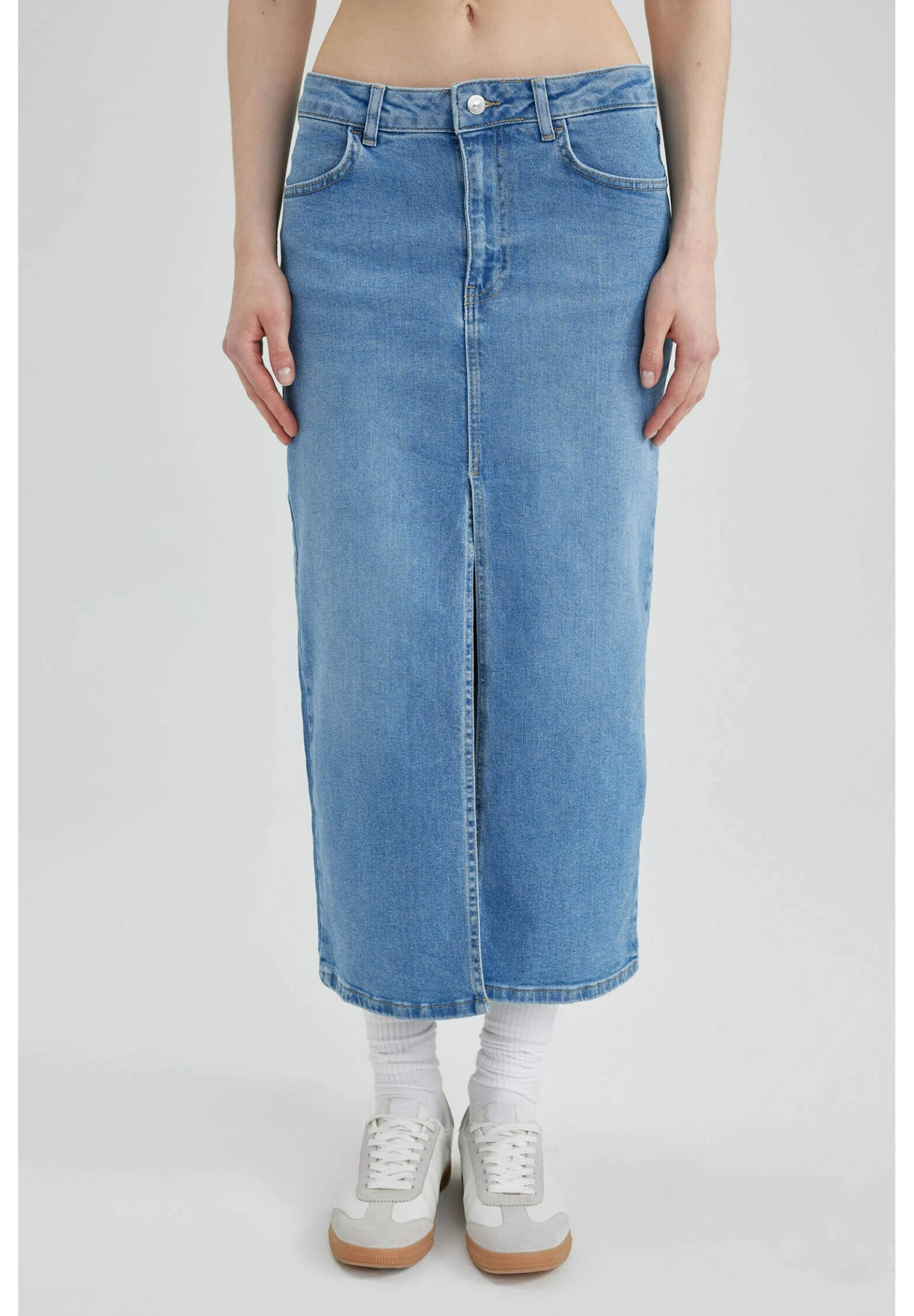 DeFacto Spódnica Jeansowa - Blue 1 DeFacto Spódnica Jeansowa - Blue