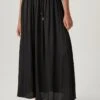 RELUDE - Długa Spódnica - Black