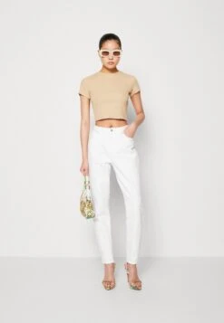 Even&Odd 3 PACK - T-shirt Basic - Beige/black/orange