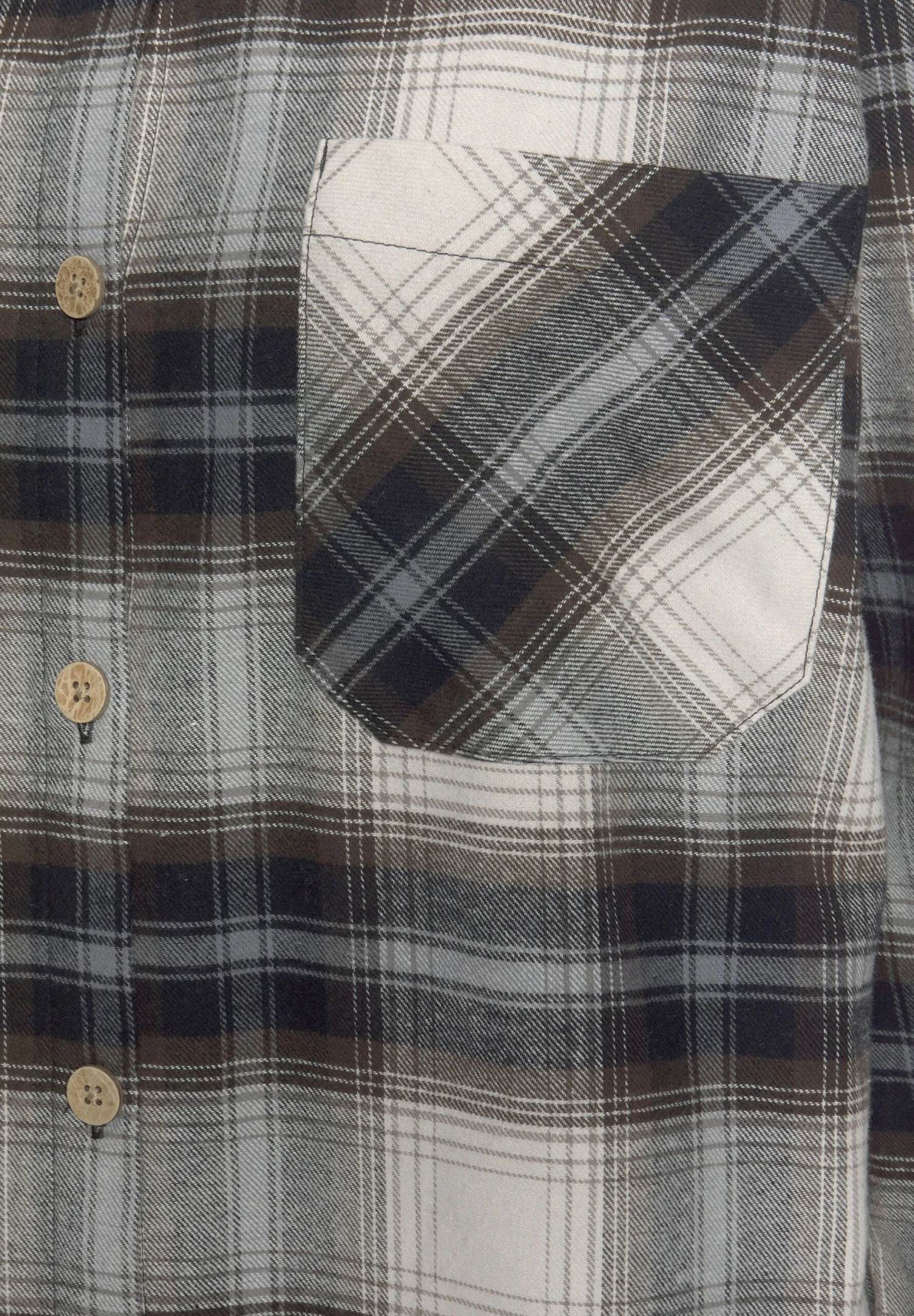 Buffalo Sukienka Koszulowa - Braun Kariert 6 Buffalo Sukienka Koszulowa - Braun Kariert - obrazek 6