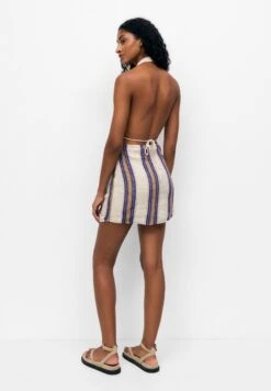 PULL & BEAR SHORT STRIPED - Sukienka Dzianinowa - Beige 8 PULL & BEAR SHORT STRIPED - Sukienka Dzianinowa - Beige -Ulla Popken Sklep a314f7b6bba947e1953cf3d137d88fb2