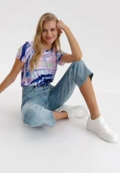 Jeansy Relaxed Fit - Niebieski 9 Jeansy Relaxed Fit - Niebieski -Ulla Popken Sklep a34a98a3d1634aa680a8e2a319902ce4