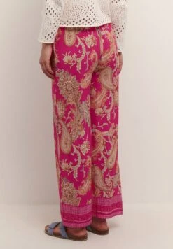 Cream CRALORA - Spodnie Materiałowe - Pink Golden Paisley -Ulla Popken Sklep a71591e3ce84415eb654a01e11ce2d62