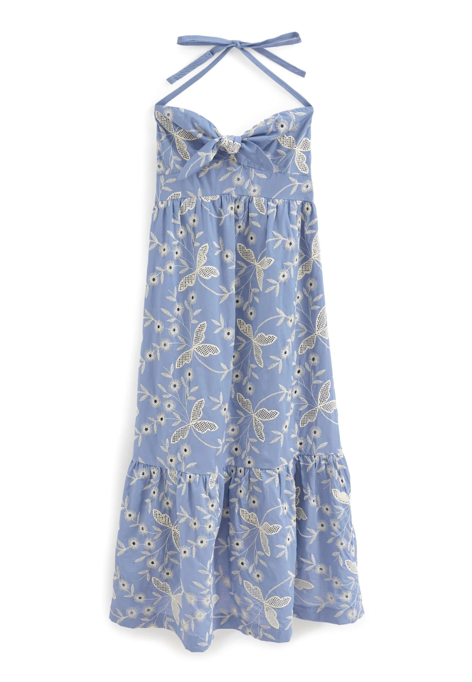 Next STRAPLESS BRODERIE STANDARD - Długa Sukienka - Blue 4 Next STRAPLESS BRODERIE STANDARD - Długa Sukienka - Blue - obrazek 4