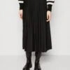 ESPRIT PLISSEE SKIRT - Spódnica Plisowana - Black