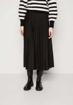 ESPRIT PLISSEE SKIRT - Spódnica Plisowana - Black