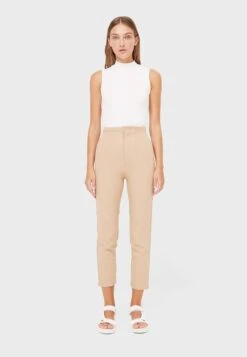 Polecane produkty 10 Stradivarius ELEGANTE - Spodnie Materiałowe - Brown