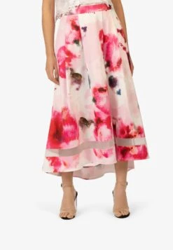 APART Spódnica Plisowana - Creme Multicolor