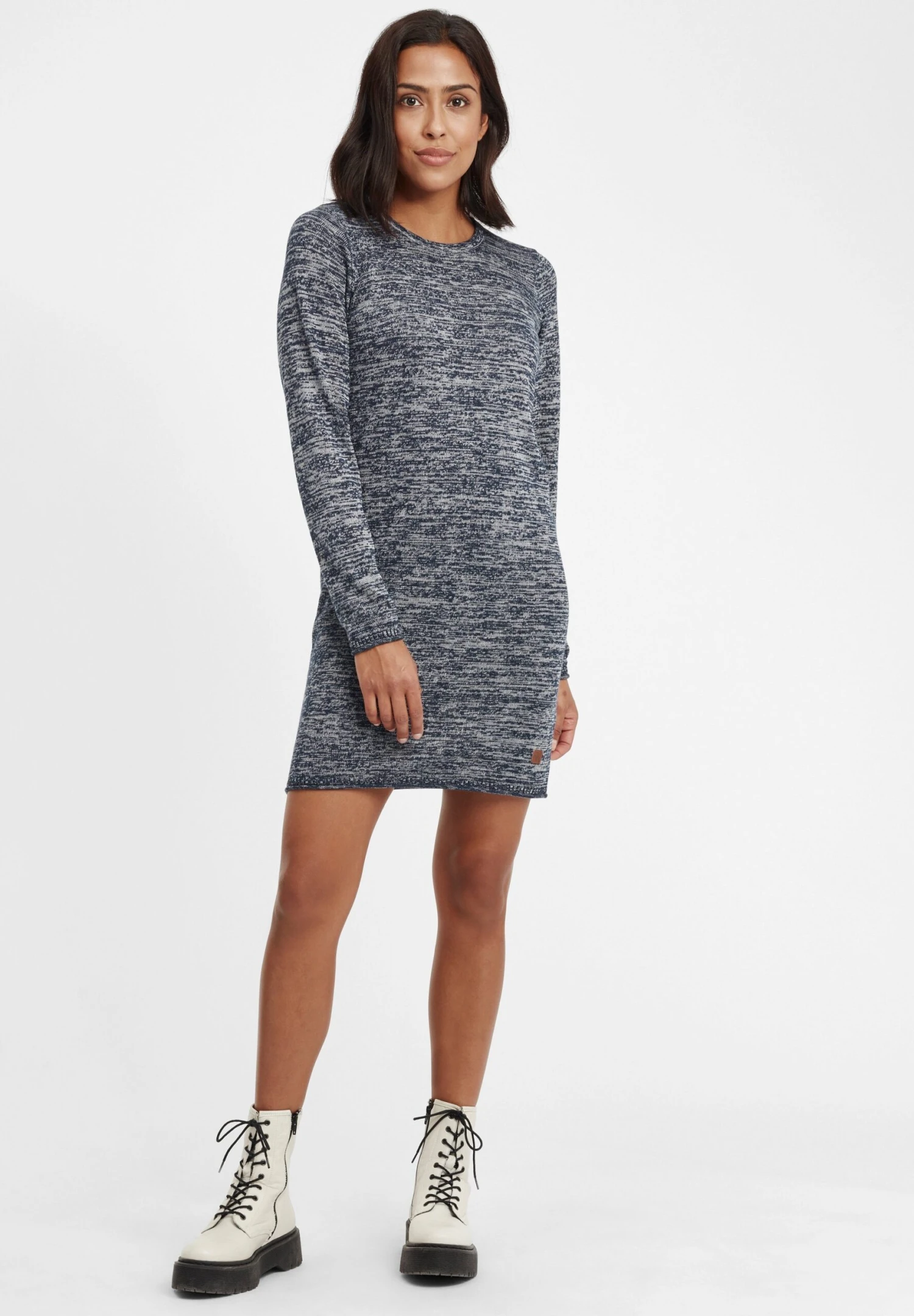 OXMO OXDANIELLE - Sukienka Dzianinowa - Navy 1 OXMO OXDANIELLE - Sukienka Dzianinowa - Navy