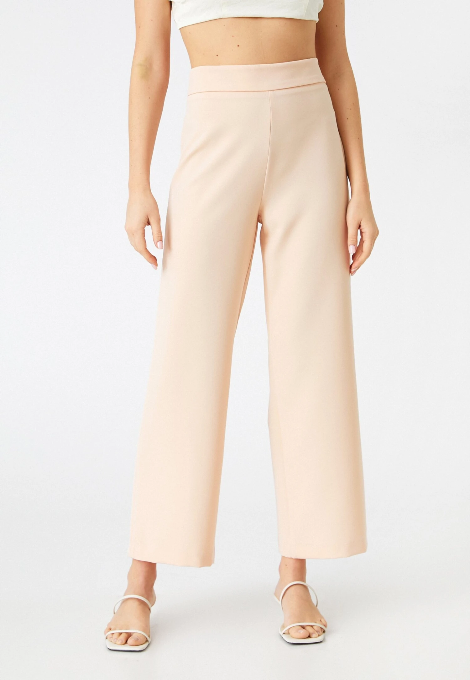 Koton Spodnie Materiałowe - Beige 1 Koton Spodnie Materiałowe - Beige