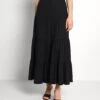 ONLY ONLMAY LIFE SKIRT - Spódnica Trapezowa - Black