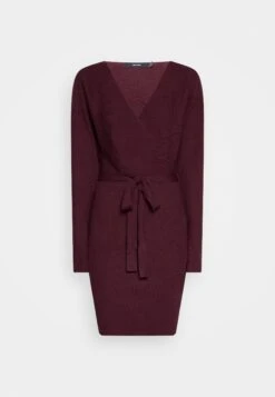 Vero Moda V-NECK - Sukienka Etui - Bordeaux -Ulla Popken Sklep ab2aad4e11304b2293f3f926c582f45b