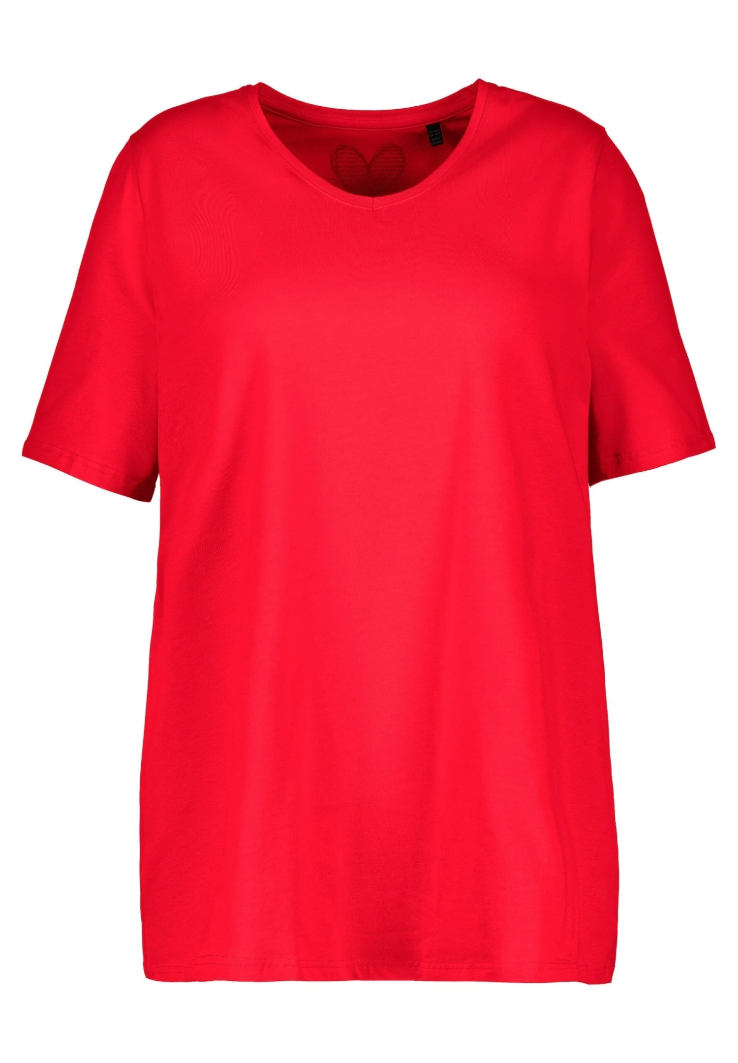 Ulla Popken T-shirt Basic - Salsa 4 Ulla Popken T-shirt Basic - Salsa - obrazek 4