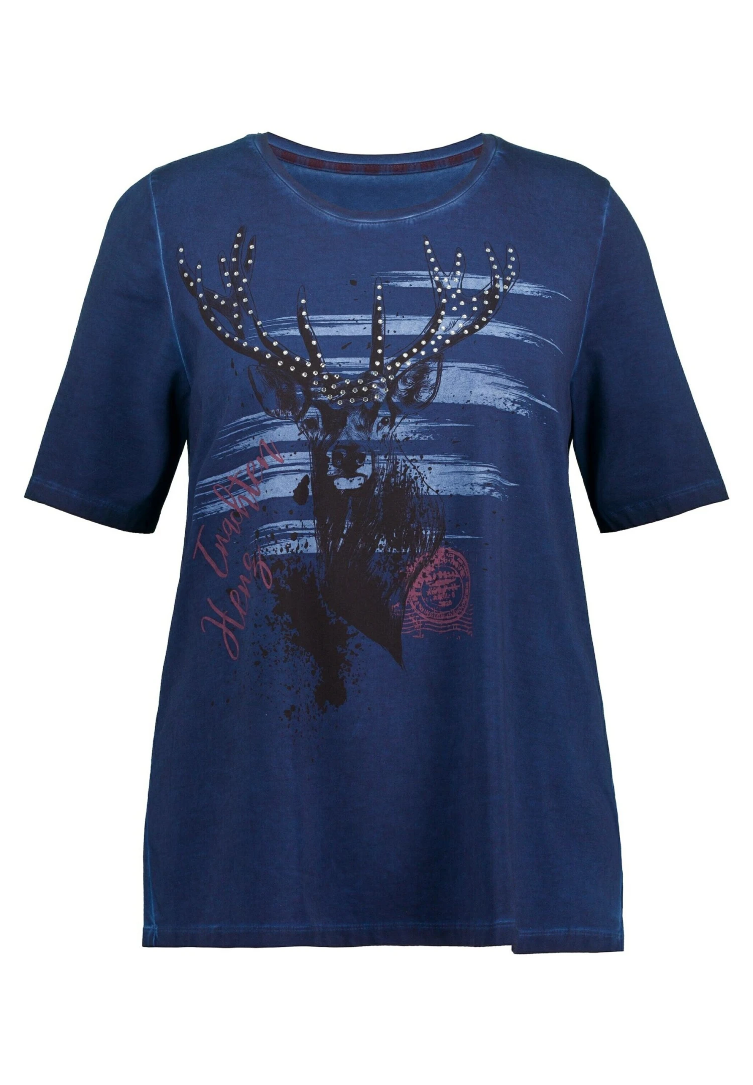 Ulla Popken T-shirt Z Nadrukiem - Nachtblau 4 Ulla Popken T-shirt Z Nadrukiem - Nachtblau - obrazek 4