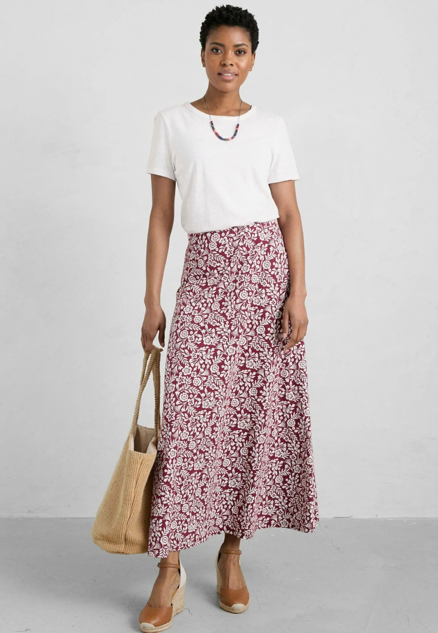 Długa Spódnica - Carved Floral Dulse 2 Długa Spódnica - Carved Floral Dulse - obrazek 2