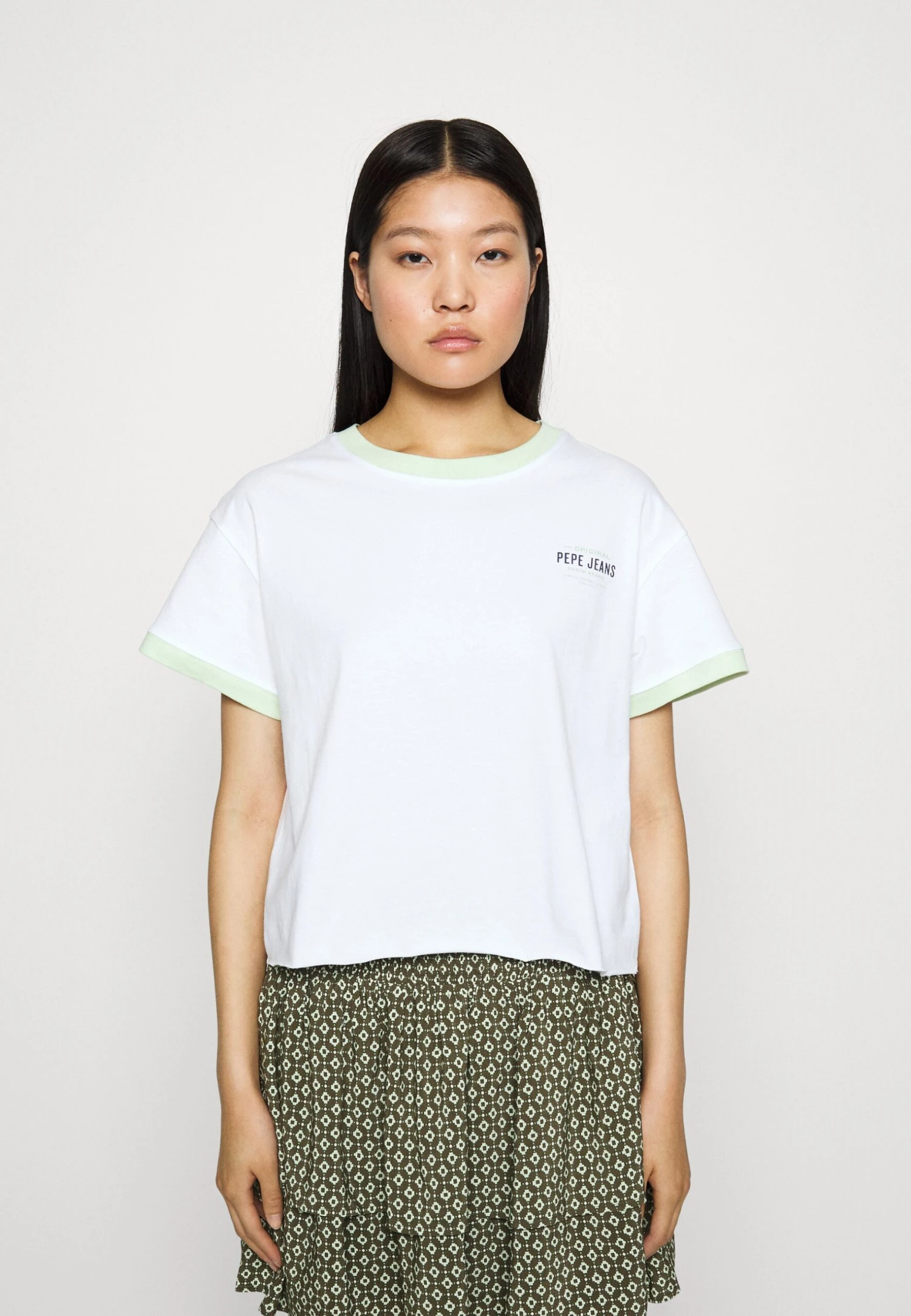 Pepe Jeans ADELINE - T-shirt Z Nadrukiem - White 1 Pepe Jeans ADELINE - T-shirt Z Nadrukiem - White