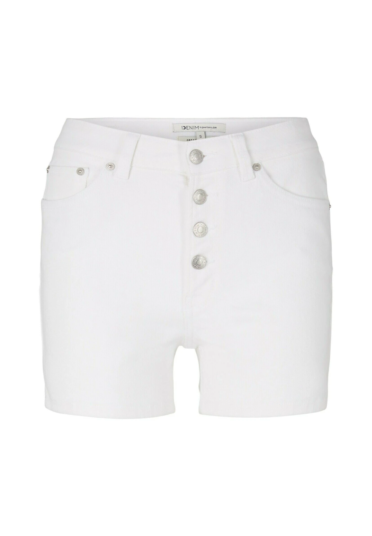TOM TAILOR Denim Szorty Jeansowe - White Denim 1 TOM TAILOR Denim Szorty Jeansowe - White Denim