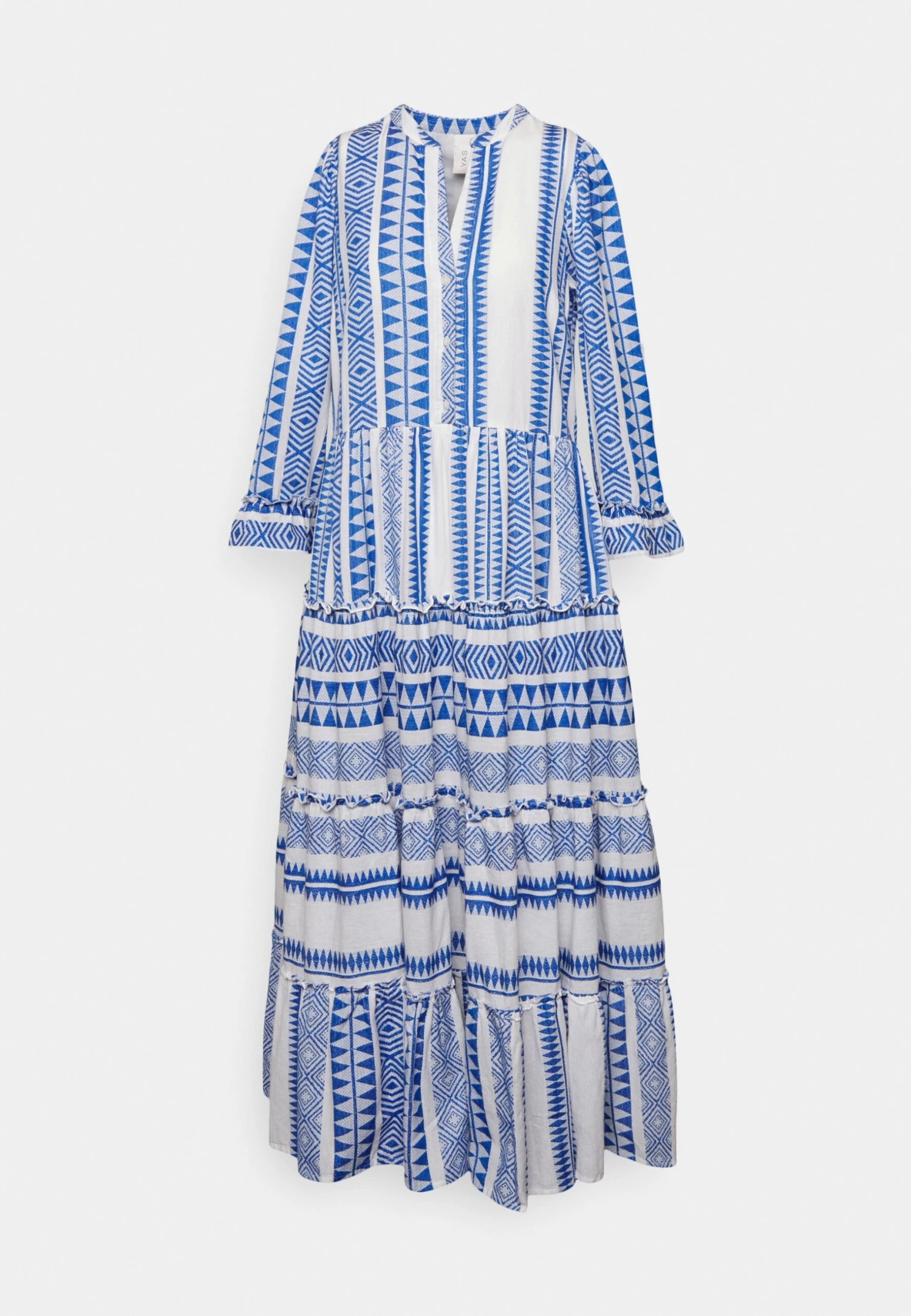 YASANINE 3/4 MIDI DRESS S. - FEST - Długa Sukienka - Birchdetail:w. Olympian Blue 5 YASANINE 3/4 MIDI DRESS S. - FEST - Długa Sukienka - Birchdetail:w. Olympian Blue - obrazek 5