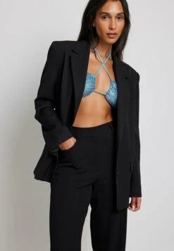 NA-KD PAILLETTEN - Top - Blue -Ulla Popken Sklep b5f52ad0d68b43dda3b2b773682dc7b6