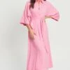 Calli GRETANA - Sukienka Koszulowa - Bubble Gum Pink