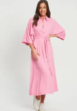 Calli GRETANA - Sukienka Koszulowa - Bubble Gum Pink