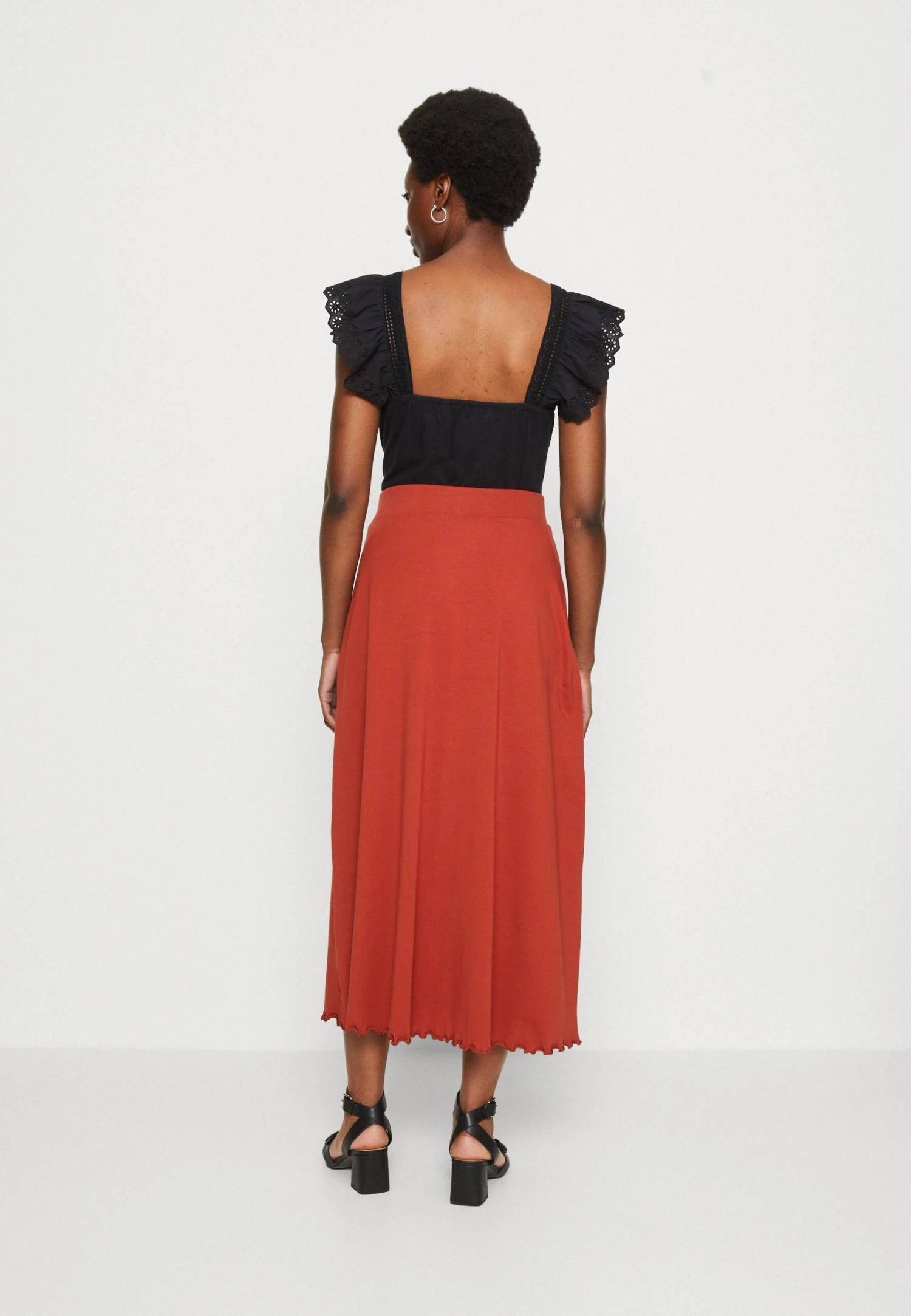 Edc By Esprit SKIRT LETTU - Spódnica Trapezowa - Terracotta 3 Edc By Esprit SKIRT LETTU - Spódnica Trapezowa - Terracotta - obrazek 3