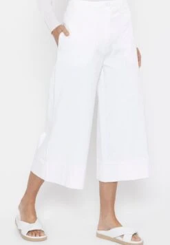 SZEROKIE TYPU PALAZZO - Spodnie Materiałowe - Biały -Ulla Popken Sklep b7d6a9fd4b9b477baefaa116d22492e3