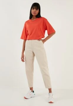 LELA LOOSE FIT - T-shirt Basic - Brick Red -Ulla Popken Sklep b88e59a7830440e68e5da31262001ac6