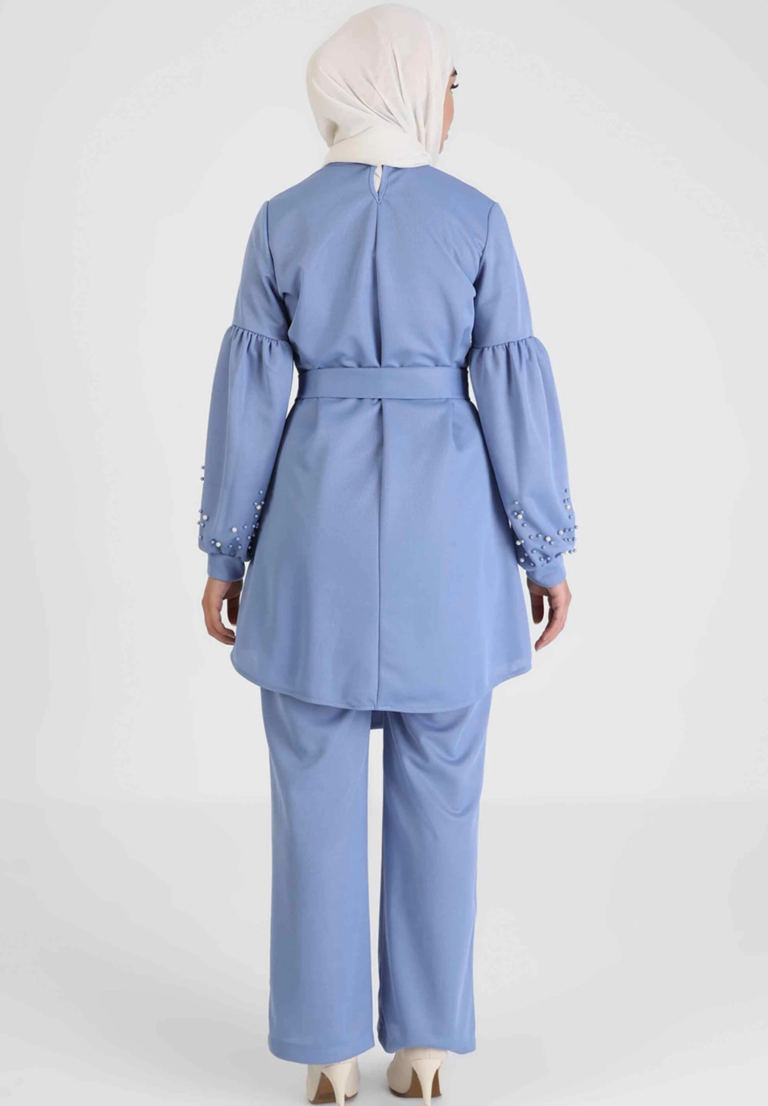 CREW NECK - TAVIN - Spodnie Materiałowe - Dark Blue 2 CREW NECK - TAVIN - Spodnie Materiałowe - Dark Blue - obrazek 2