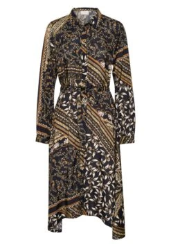 Kaffe KAFINE OLINE - Sukienka Koszulowa - Black/brown Scarf Print 10 Kaffe KAFINE OLINE - Sukienka Koszulowa - Black/brown Scarf Print -Ulla Popken Sklep bc81e0ed4e66445181574515c01beeb7