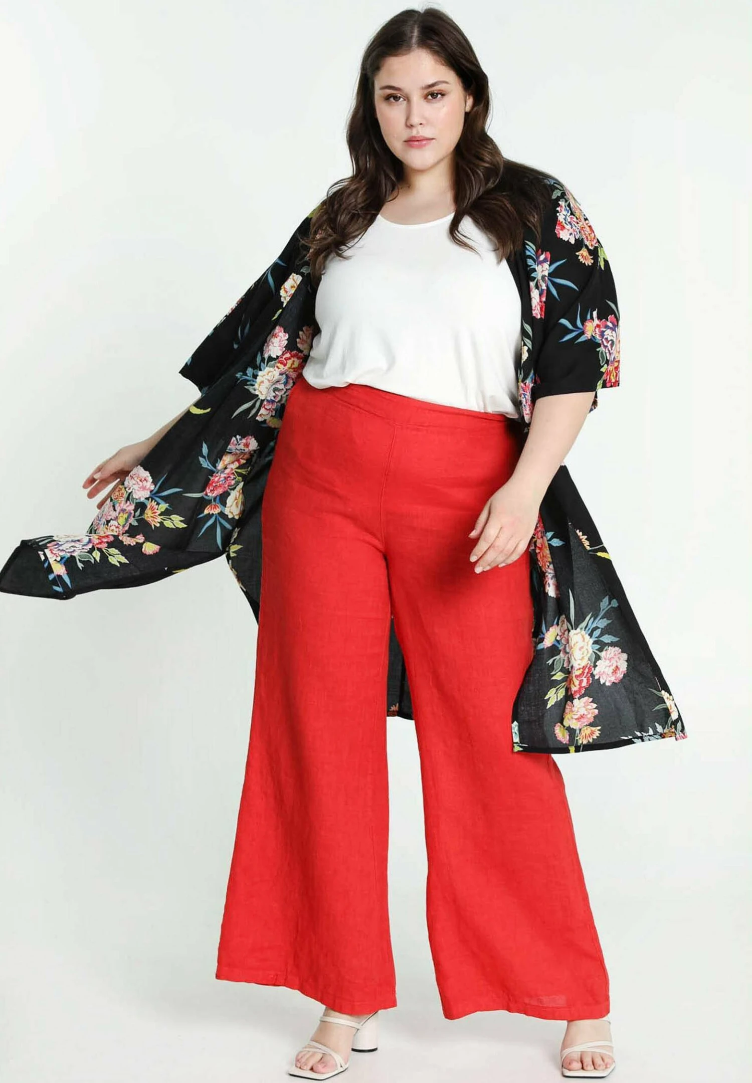 UNI - Spodnie Materiałowe - Red 5 UNI - Spodnie Materiałowe - Red - obrazek 5