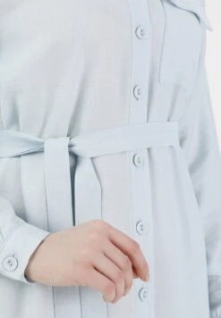 POINT COLLAR MODEST - Długa Sukienka - Light Blue -Ulla Popken Sklep c050b3dad1c0449c908746aafe40bdf5