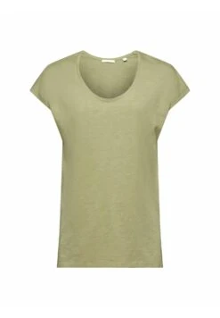 Edc By Esprit MIT U BOOTAUSSCHNITT - T-shirt Basic - Light Khaki -Ulla Popken Sklep c06b04160e434844ab6d64373dc55d1e