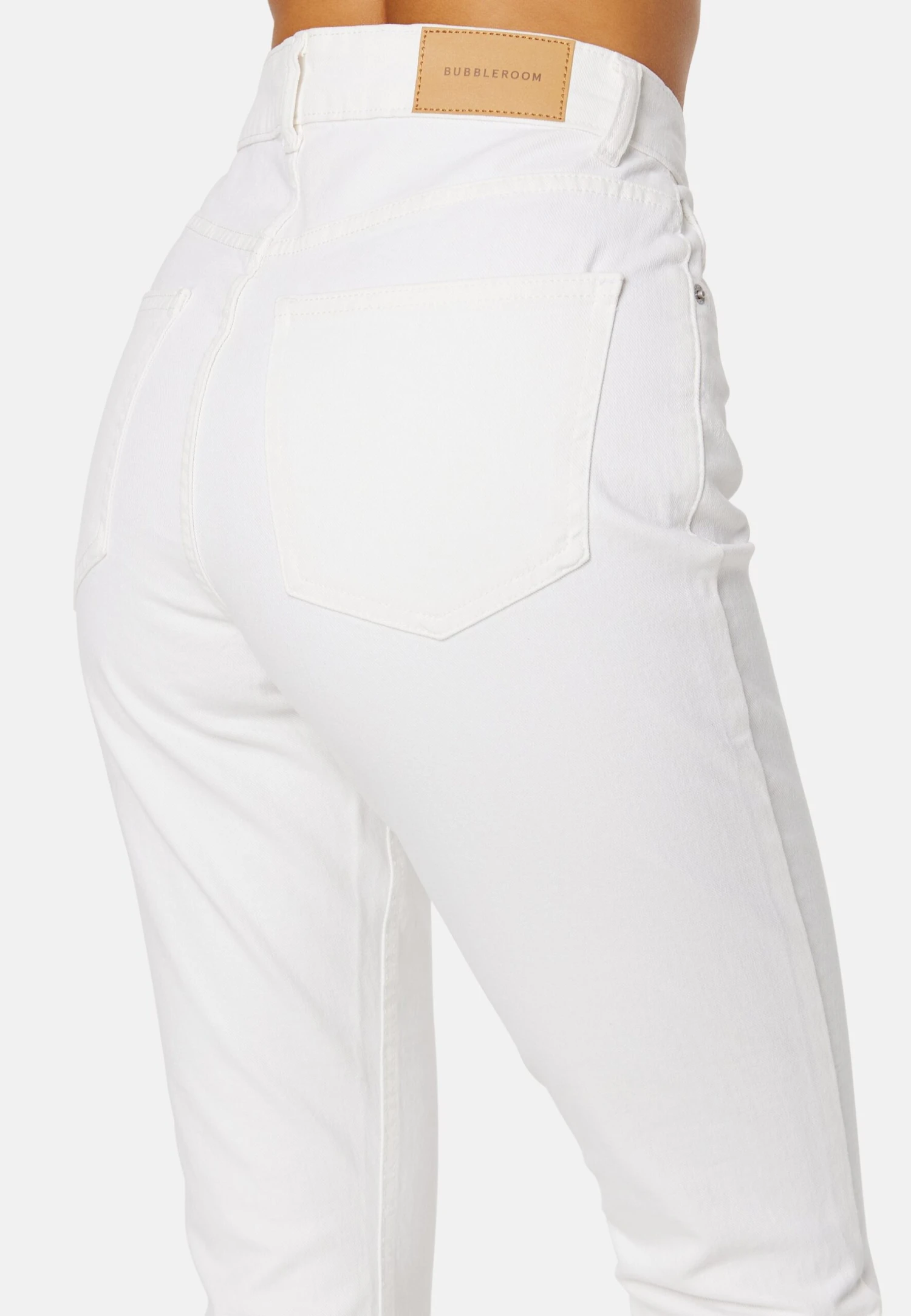 LORI - Jeansy Slim Fit - White 4 LORI - Jeansy Slim Fit - White - obrazek 4