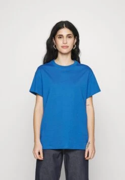 WASHED BASIC LOOSE TEE - T-shirt Basic - Blue