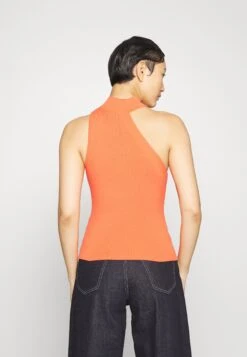 DKNY MOCK NECK SWEATER - Top - Persimmon -Ulla Popken Sklep c50d032ac6294f9685de2b9582cc0550