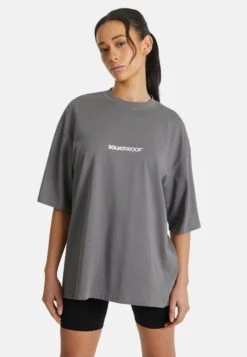 SP DOUBLE OVERSIZE PUMP COVER - T-shirt Z Nadrukiem - Dark Grey