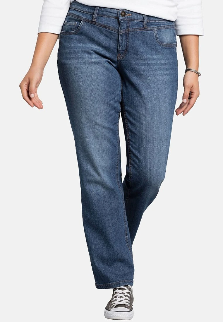 Sheego LANA - Jeansy Bootcut - Blue Denim 1 Sheego LANA - Jeansy Bootcut - Blue Denim