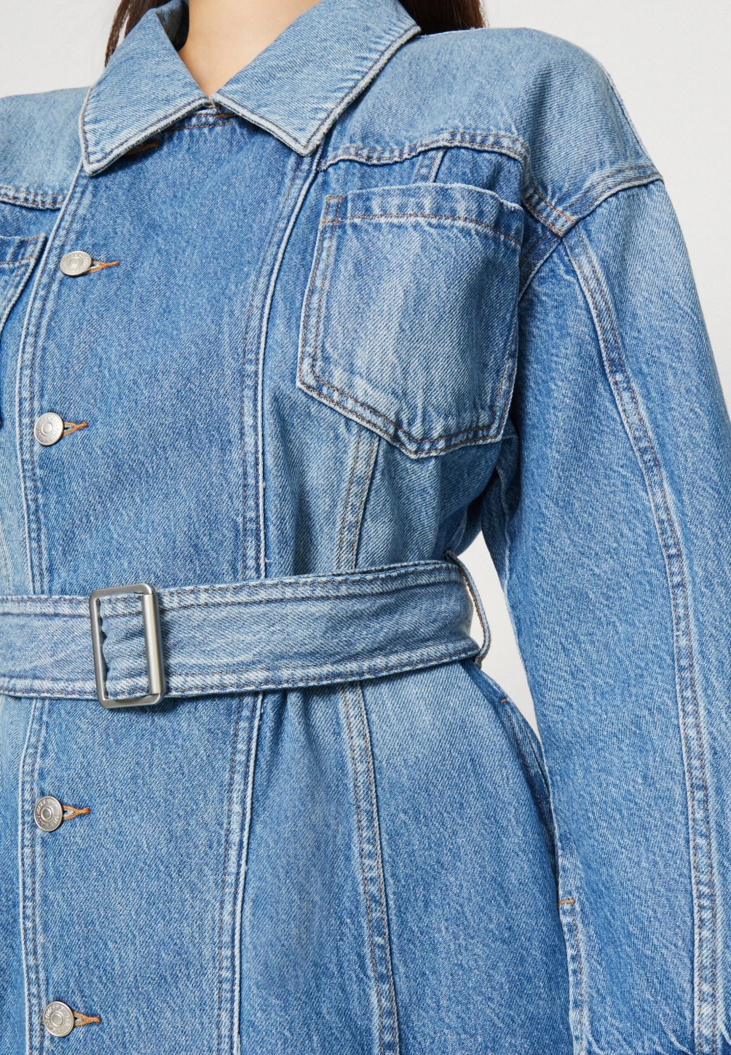 MISS SIXTY DRESS - Sukienka Jeansowa - Middle Blue 6 MISS SIXTY DRESS - Sukienka Jeansowa - Middle Blue - obrazek 6