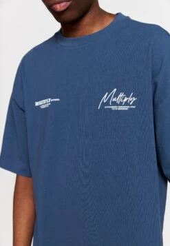 AUTHORISED - T-shirt Z Nadrukiem - Dark Denim Strike Washed -Ulla Popken Sklep cc80127c05234470bba1fc98ca57cbd2