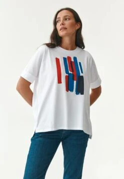 LIKE - T-shirt Z Nadrukiem - White