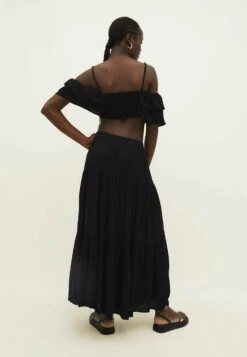 Stradivarius PEASANT - Długa Spódnica - Black 9 Stradivarius PEASANT - Długa Spódnica - Black -Ulla Popken Sklep ceb95af76ec040b190ab2df96d9e0cc8