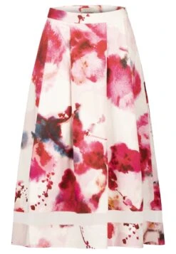 APART Spódnica Plisowana - Creme Multicolor -Ulla Popken Sklep cfe106ab004a4c659a850d799839b008