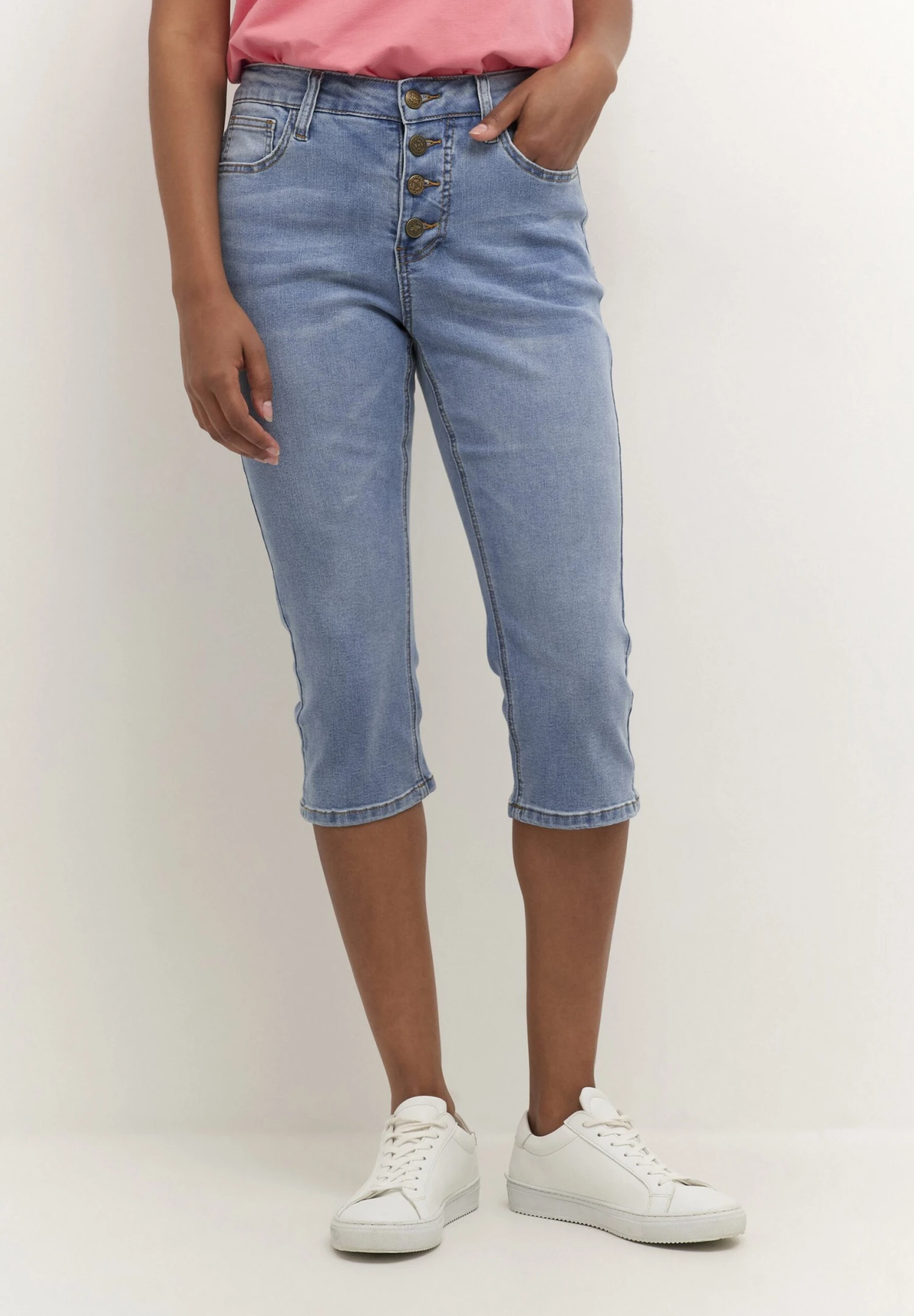 Culture CUBRIANA - Szorty Jeansowe - Light Blue Wash 1 Culture CUBRIANA - Szorty Jeansowe - Light Blue Wash