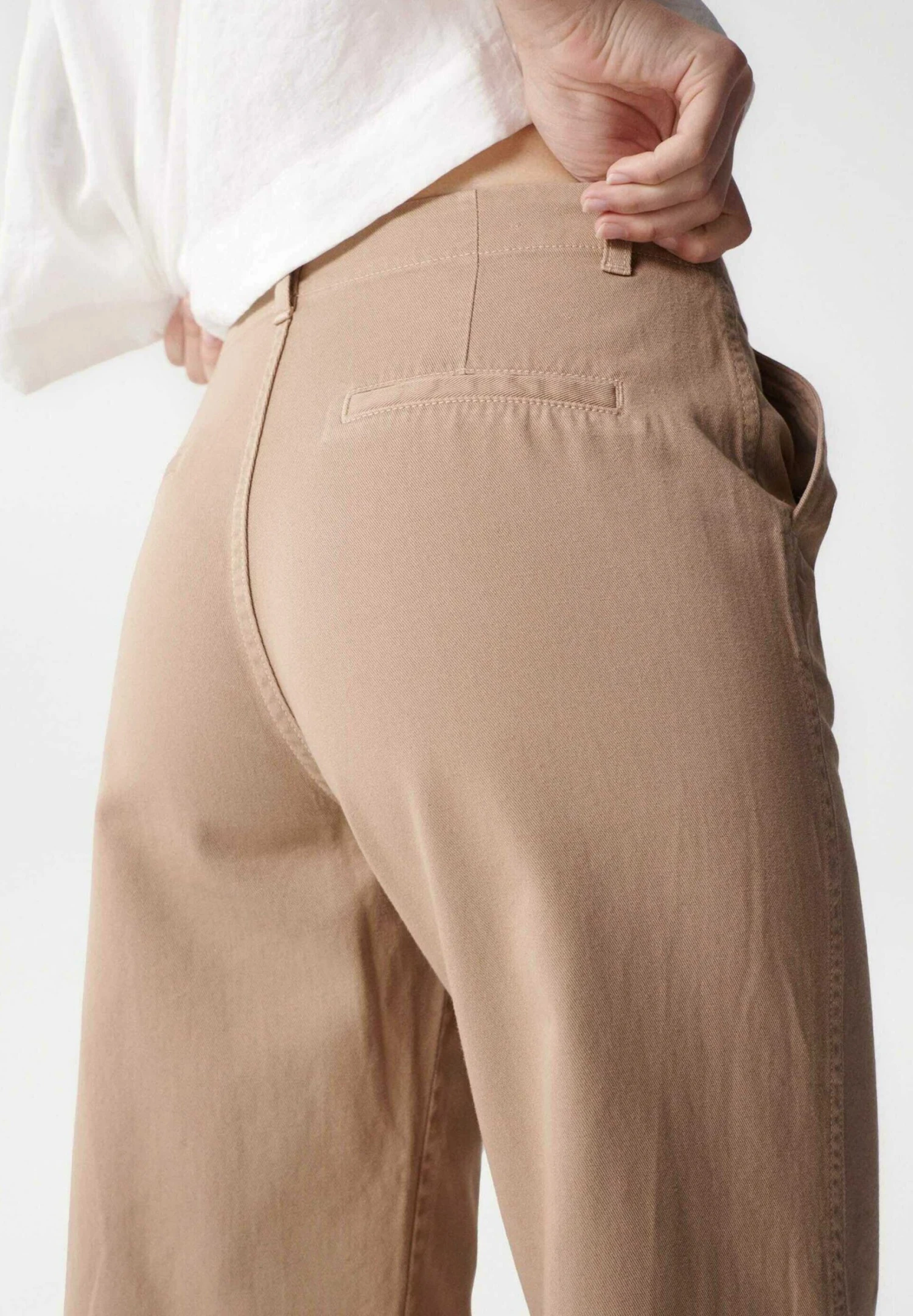 STRAIGHT - Spodnie Materiałowe - Beige 3 STRAIGHT - Spodnie Materiałowe - Beige - obrazek 3