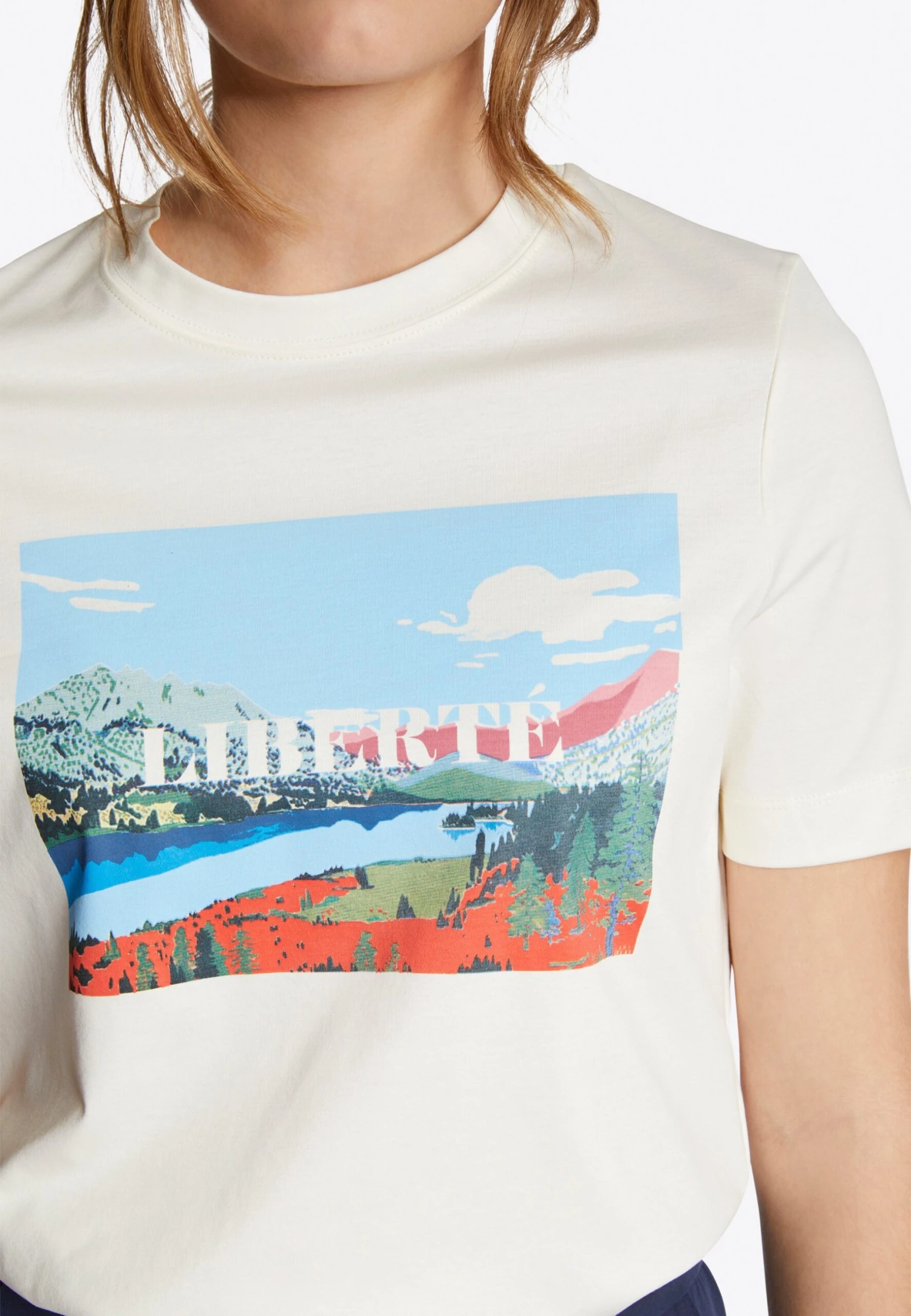 Rich&royal MIT AUFDRUCK - T-shirt Z Nadrukiem - Buttermilk 4 Rich&royal MIT AUFDRUCK - T-shirt Z Nadrukiem - Buttermilk - obrazek 4