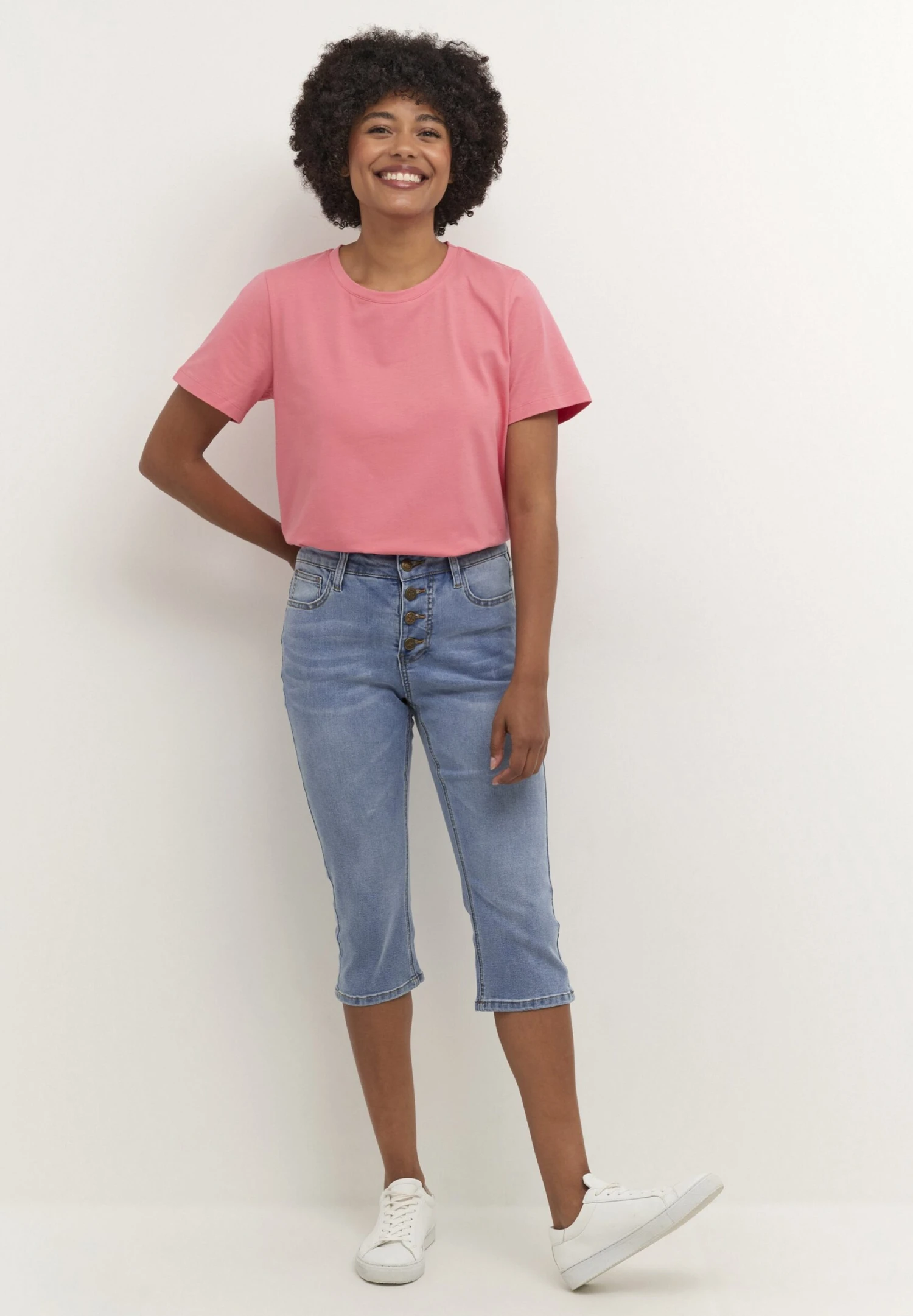 Culture CUBRIANA - Szorty Jeansowe - Light Blue Wash 2 Culture CUBRIANA - Szorty Jeansowe - Light Blue Wash - obrazek 2