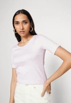 MARC CAIN T-shirt Basic - Light Lavender -Ulla Popken Sklep dbb36e09f1eb46c28f0f3148daa840cd
